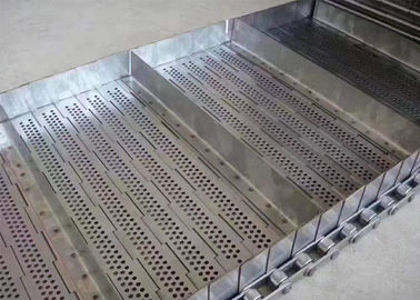 Duable Chain Plate Conveyor Belt High Temperature Resistant Plate Hole 3-8mm