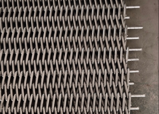 Biscuit Baking Mesh Type Conveyor Belt Carbon Steel Compound Balanced Weave