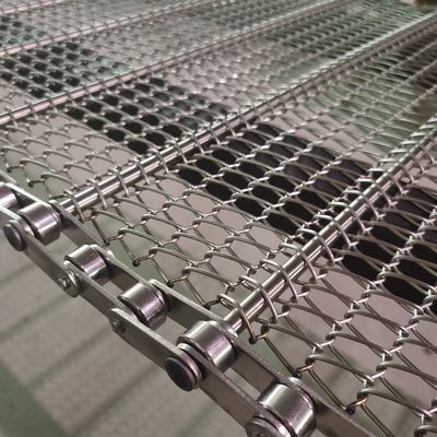 Stainless Steel Plain Weave Spiral Mesh Belt for Industrial Conveyor Lines