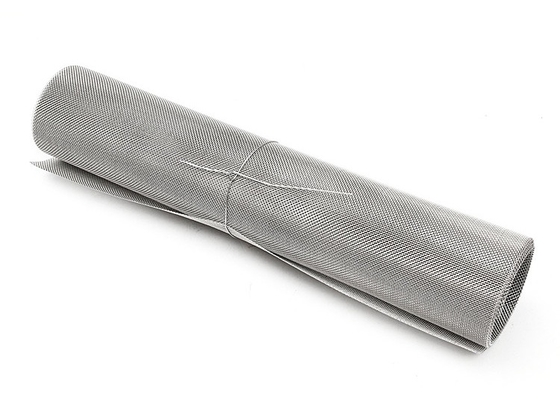Silver 316 Stainless Steel Woven Wire Mesh High Temperature Resistance