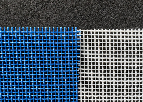 Single Layer Polyester Square Hole Mesh Belt Plain Weave For Conveyor And Dryer