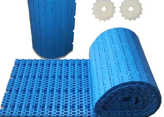 Heat Resistant Plastic Modular Belt Flush Grid Modular Belt  For Beverage Bottling Production Line