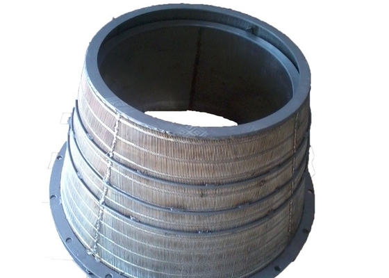 Industrial Centrifuge Stainless Steel Wire Mesh Wedge Wire Basket For Coal Mineral Screening And Dehydration