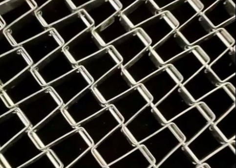 Heavy Load 304 Stainless Steel Flat Wire Honeycomb Mesh Belt