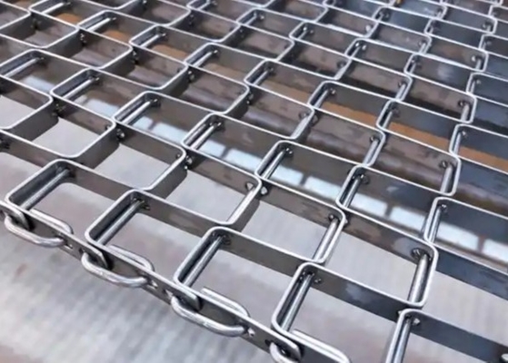 Heavy Load SS 316 Honeycomb Flat Wire Mesh Conveyor Belt