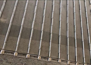 Medicine Plate Link Belt , 304 Stainless Steel Wire Mesh Anti Dust Smooth Surface