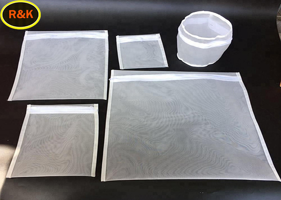 Plain Weave 100% Nylon Mesh Tea Bags 25 Microns Ultrasonic Welding