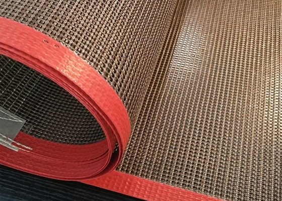 مقاومة الأحماض حزام شبكة PTFE ، أحزمة ناقلة PTFE غير لاصقة للطباعة التجفيف