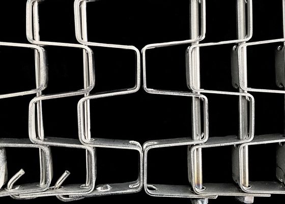 حزام ناقل خلية نحل من الفولاذ المقاوم للصدأ للنقل الصناعي