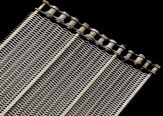 304 حزام ناقل شبكة السلك الفولاذ المقاوم للصدأ للتبريد