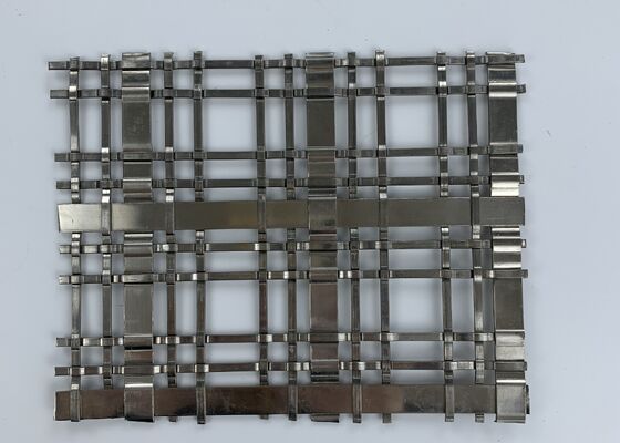 النمط المعماري شبكة زخرفية من الفولاذ المقاوم للصدأ عالية القوة ومقاومة للصدأ