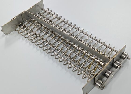 حزام ناقل شبكي حلزوني من الفولاذ المقاوم للصدأ بدرجة غذائية 304 316 316L وفولاذ الكربون لفرن الخبز