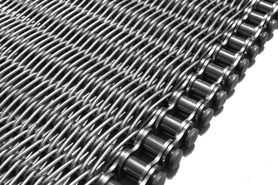 Stainless Steel Chain Mesh Conveyor Belt for Industrial Food Processing and Material Handling Equipment