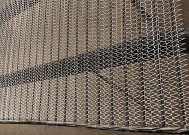 حزام سير ربط سلسلة التجفيف ، سلسلة ربط شبكة سلكية مساحة كبيرة مفتوحة