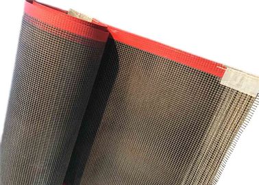 أحزمة نقل شبكة الألياف الزجاجية PTFE 4 * 4 مم هول استخدام تجفيف أغذية الحيوانات الأليفة