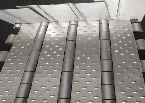 فرن تجهيز الطعام 0.8 مم SS201 لوحة الحزام الناقل