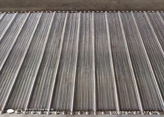 فرن البيتزا الملحومة الحافة 316L 1.2mm حزام النقل الحلزوني