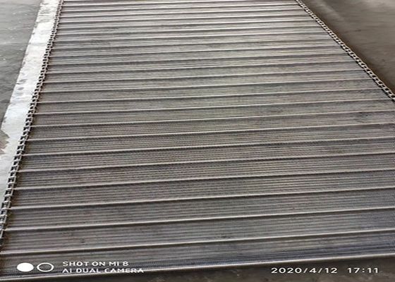 فرن المعكرونة الفورية 304 حزام ناقل من الفولاذ المقاوم للصدأ بسلاسل 2 مم