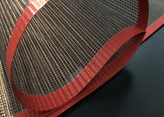 مقاومة الحرارة Ptfe الحزام الناقل الغذاء الصف 4 * 4 مم الخبز