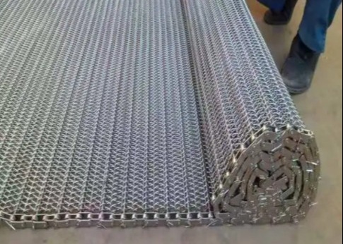 الغذاء الصف شبكة لولبية حزام الفولاذ المقاوم للصدأ للأغذية مصنع